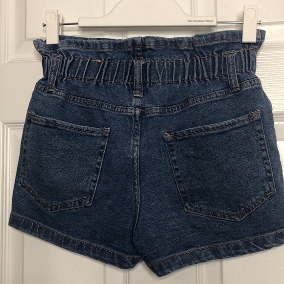 Wild Fable Shorts Elastic Waist Button Fly Ruffle Waist Jean Shorts XS - Picture 3 of 5